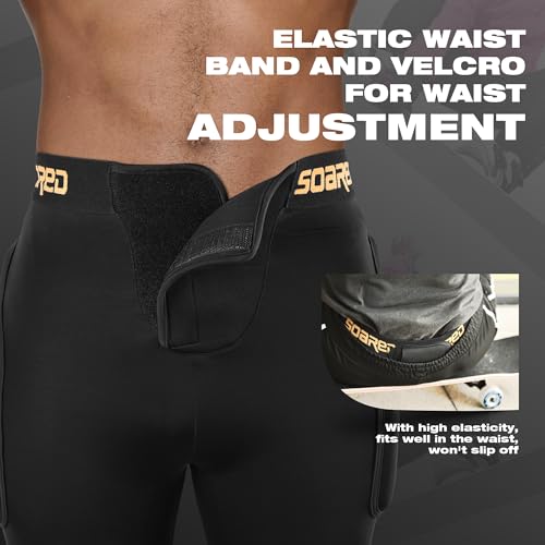 Soared 3D Protection Hip Butt XPE Padded Shorts for ski, ice Skating, Snowboarding, Skateboard for Men Women