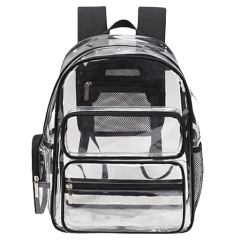 Portable Clear PVC Backpack,Spacious Unisex Daypack, Suitable For Daily Use Travel Sports Work