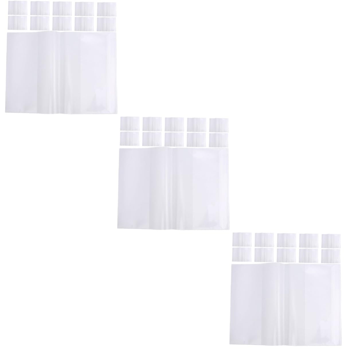 SEWACC 60 Stk wasserfeste Buchfolie klarer Buchmantel Buchumschläge Taschenbücher Zeitschriftencover buchschutzfolie schulbuchumschlag Klarer Buchdeckel Cover für Buch pp Transparent