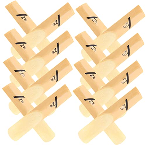 GOOHOCHY Saxophone Reeds 50pcs Traditional Strength 2.5 Perfect for Music Performances
