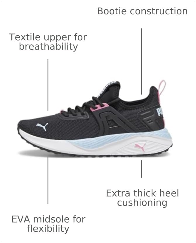 Image of PUMA Womens Pacer 23 Running Sneakers Shoes - Black