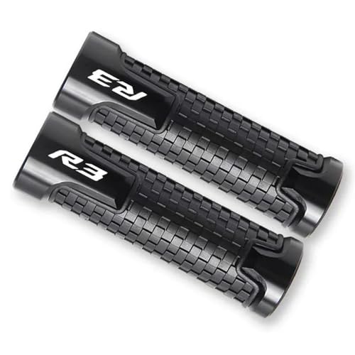 Poignées moto de précision pour guidon Yamaha YZF-R3 finition noire