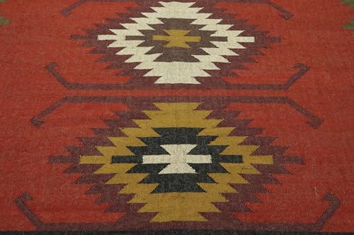 Tapis en laine et jute réversible et résistant de 0,5 cm - 8