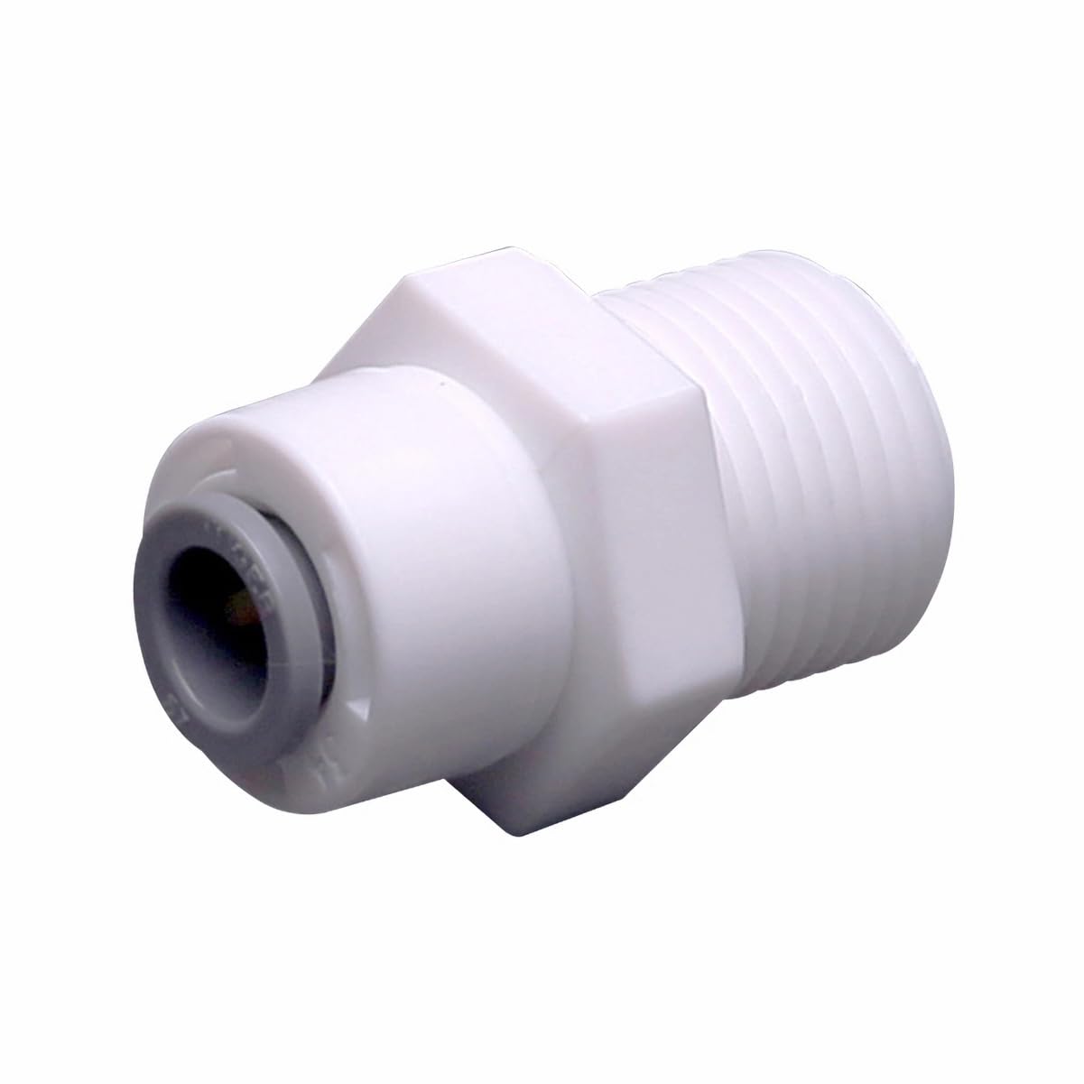 Urqanyu 3/8 Inch NPT Male Threaded Connector x 1/4 Inch Tubing OD Quick Connect Fitting, Push to Connect Plastic Straight Plumbing Fitting for Water Filters/RO Systems (100,1/4