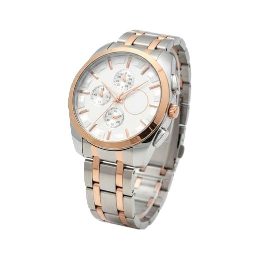 Men Elegant Wrist Watch Stainless Steel Strap White Dial Analog Date Display Timepiece Silver Free Size-picture-52