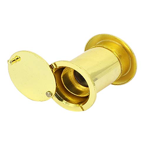 Mirilla de puerta con diámetro 26mm, ángulo de visión de 220 grados, tono dorado, marca Lon0167 miniatura 2