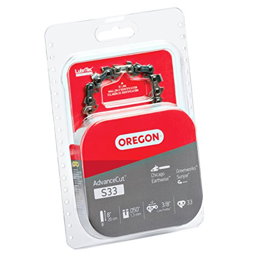 Oregon S33 AdvanceCut 8-Inch Chainsaw Chain Fits Chicago, Earthwise, Greenworks, Sun Joe, 8