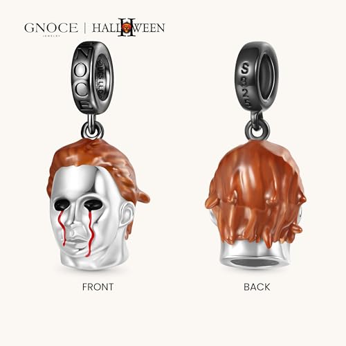 GNOCE Halloween II Pendant Dangle Charm Bracelet for Women, S925 Sterling Silver Dangle Charms for Women Wife, Valentine‘s Day, Halloween Jewelry4