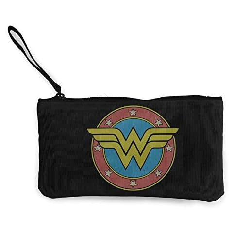 shibeili Wonder Woman Unisex Fashion Canvas Coin Purse Cover