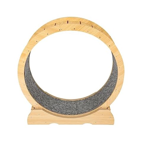 laddawan cat Wheel Exerciser for Indoor Cats Large，Cat Running Wheel ， Cat Exercise Wheel ，Small Animals Exercise Wheels Cat Treadmill Wheel with Locking Mechanism (M) Cover