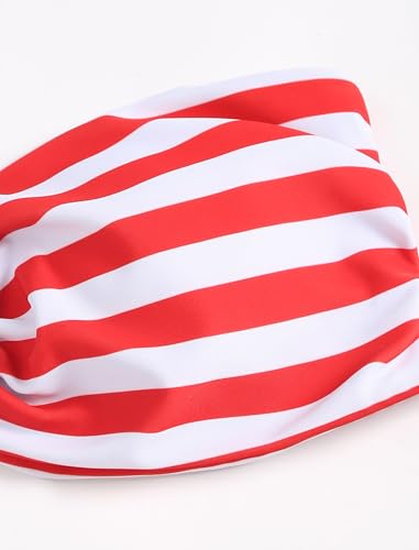 Image of ZAFUL Women's Bandeau Bikini O Ring Strapless Tie Back High Cut Two Piece Swimsuit Bathing Suits