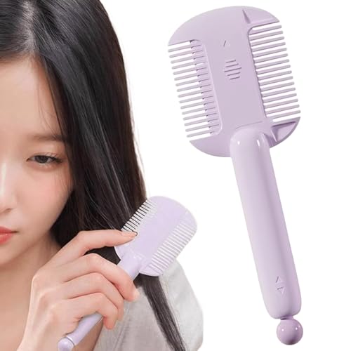 yakermur Peine de pelo - Cepillo desenredante de doble cara | Peine antiestático portátil para salón casa viaje hombres mujeres adolescentes