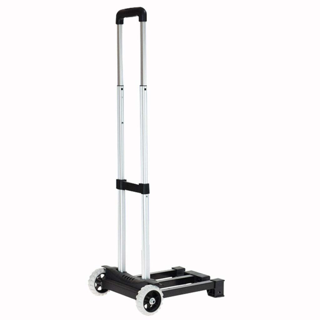 ALUS- Portable Hand Cart Aluminum Shopping Cart Folding Luggage Cart Trolley Cart Load 50kg