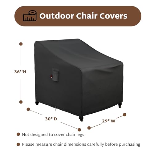 Ibirdie 29"W X 30"D X 36"H 2PACK Waterproof Outdoor Chair Covers 29W 30D 36H Inch 2 Pack Patio Furniture Covers thumb #1