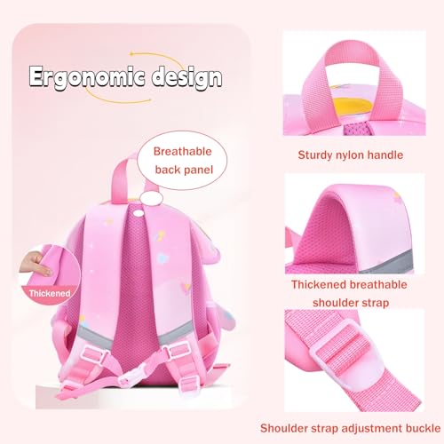 Toddler Backpacks for Girls Boys, Kids Anti-Lost Daycare Bag for School, Cute Kindergarten Preschool Bookbag, Blue4