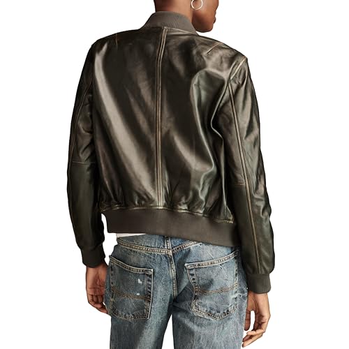 Lucky Brand Women's Liana Leather Bomber2