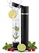 Nutrilovers Wassersprudler NUTRI-STREAM, Edelstahl mit schwarzem Finish, PET-Flasche BPA-frei, kompatibel mit 60L CO2-Zylindern