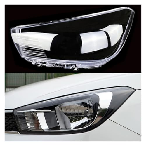 Compatible For Kia Pegas 2017 2018 2019 2020 Car Light Replacement Headlight Cover Transparent Lampshade Shell Clear Lens Lamp Case