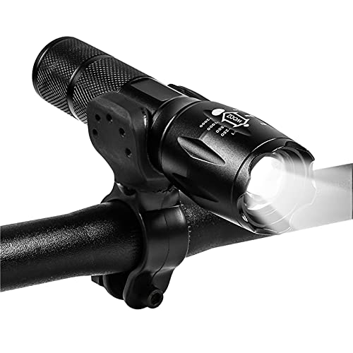 Lampe avant vélo de route et VTT à zoom mécanique et faisceau réglable