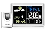 Wittime 2081 Weather Stations Wireless Indoor Outdoor Thermometer Wireless Weather Station...