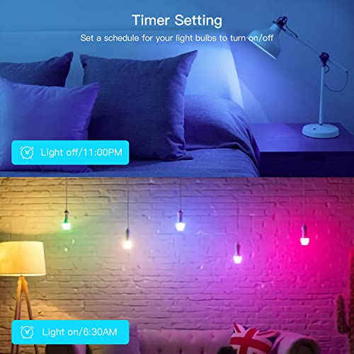 DoHome E27 Smart Bulb, Music Sync Dimmable 9W 850lm - Image 4
