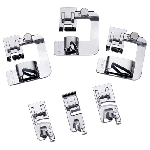 Kit de 6 pies para dobladillo para máquina de coser miniatura 1