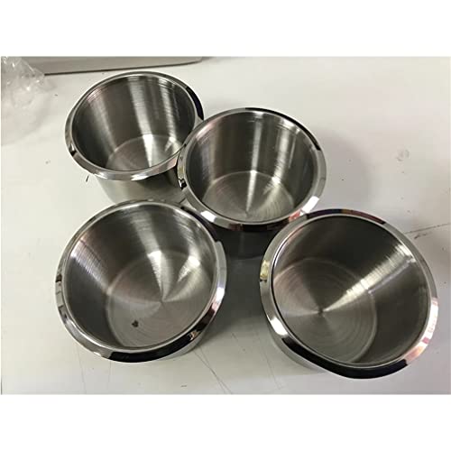2PCS Portavasos empotrado en acero inoxidable para carro miniatura 5