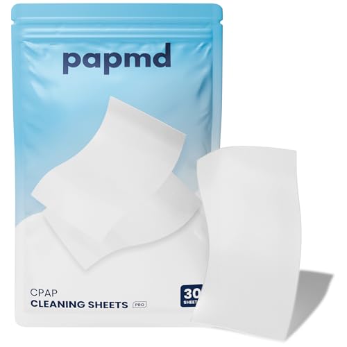 CPAP Cleaning Sheets Pro - for Light to Moderate Buildup on Mask Tubing & Water Chamber | Dissolvable CPAP Cleaning Supplies Unscented Soak & Rinse No Scrubbing No Residue 30 PCS