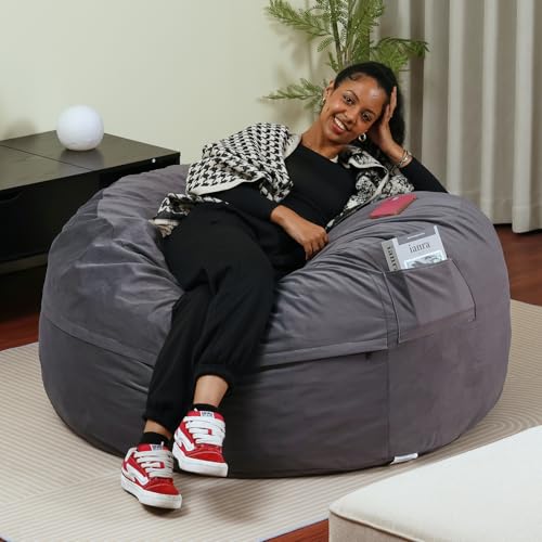 Sweetcrispy 4Ft Memory Foam Bean Bag