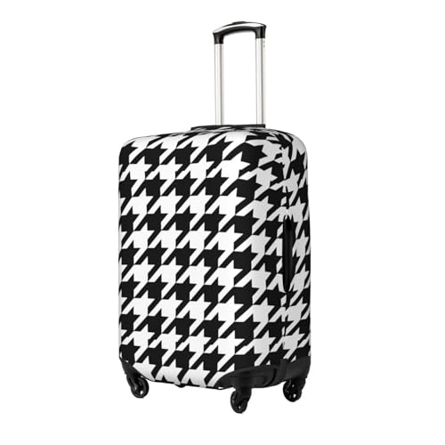 Houndstooth Black Print Luggage Cover Suitcase Protector Anti-scratch Fits 18-32 Inch Trolley Case2