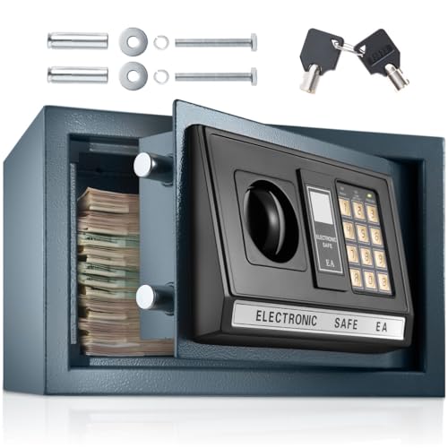 TecTake CASSAFORTE A MURO NUMERICA DIGITALE ELETTRONICA SICURO 20x31x22cm 4,6 kg