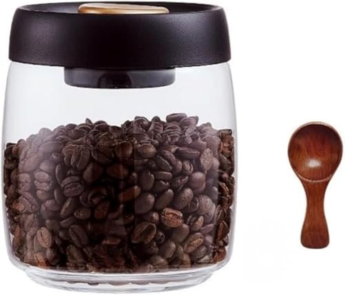 CokBlu 耐熱ガラス真空コーヒー缶 コーヒー豆・コーヒー粉専用保存容器 真空密封構造で防湿・防酸素・防光を三重実現 で残量を瞬時確認可能 食品衛生法適合シリコンパッキンによる完全密封 専用コーヒースプーン付き+収納機能 耐熱・耐冷性に優れ電子レンジ・食