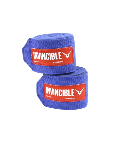 Image of Invincible Mexican Style Semi-Stretch Hand Wraps (Purple, 4.5 Meter)