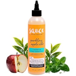 SAUCE Clarifying Scalp Cleanser Treatment, Sparkling Apple Cider, 8 Fl Oz | Pre-Shampoo Rinse, Removes Styling Product Residue and Dirt, Balances pH, All Hair Types & Textures, No Parabens & Sulfates