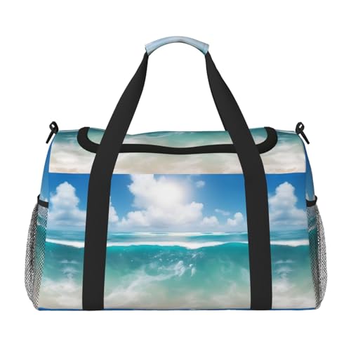Sac de voyage Blue Sky pliable noir en taille unique pour le sport et les vacances