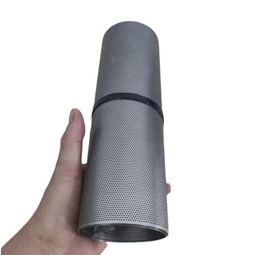 Chapa perforada | Chapa perforada de acero inoxidable| 24x100 cm | rejilla perforada 3mm | Malla Metálica Decorativa | Panel para Rejilla Ventilación, Filtro, Muebles, Bricolaje & Exterior