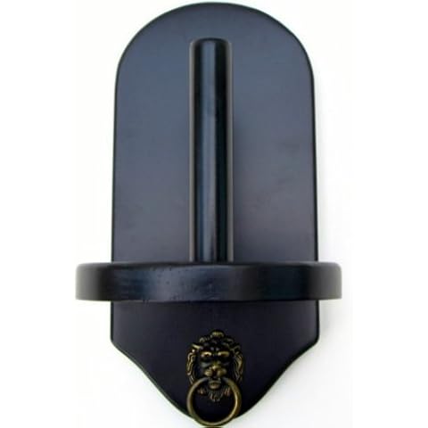 Iszy Billiards Wall Mount Pool Table Cone Chalk Holder Choose Mahogany, Black or Dark Oak Finish (Black) Cover