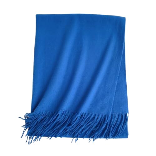 Classic Winter Wool Scarf with Fringe Tassels, Red, Warm Knit Stole, Casual Style,Women Winter Stole,Muffler,Shawl 70X180 cm long-image-1
