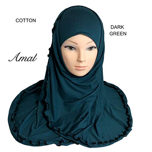 Amal Muslim Hijab Amira Islamic Scarf for Women Cotton USA Collors2