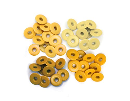 We R Memory Keepers Eyelets & Washers Crop-A-Dile-Wide-Yellow (40 Pieces)