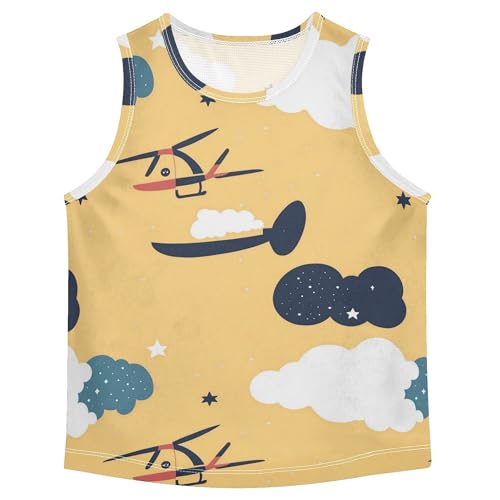 Children Tank Top Quick-Dry Toddler Sleeveless Vest Shirt Kids Comfy Breathable Summer Athletic Tshirts 3-15T