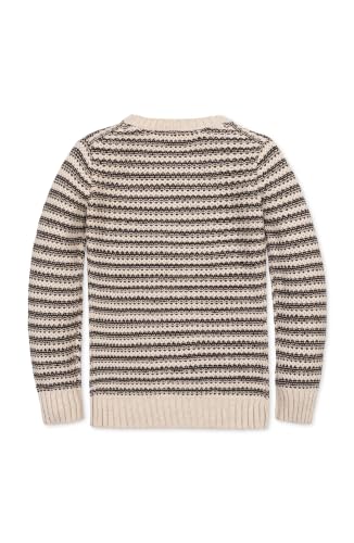 Image of Hope & Henry Boys' Long Sleeve Crew Neck Pullover Sweater | Premium Organic Cotton Pullover With A Soft Henley And Cozy Quilted Knit | Quality Construction Built For Cool-Weather