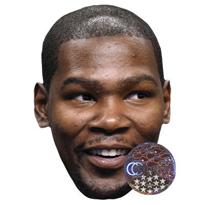 Kevin Durant Celebrity Mask, Card Face and Fancy Dress Mask