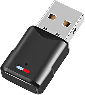 Bluetooth Audio Adapter for PS5 - Uberwith Bluetooth Dongle 5.0 Adapter for PS5/PS4/Windows 10/8/7/XP Compatible with Airpods, Headset, Speaker - USB Bluetooth 5.0 Dongle