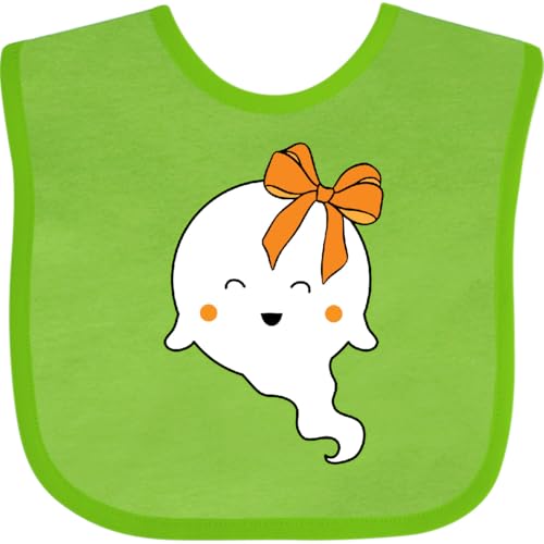 inktastic Halloween Coquette Bow Girl Ghost Baby Bib