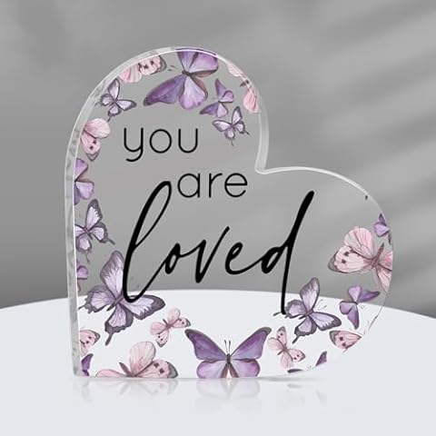 Yulejo You Are Loved Acrylic Heart Cover