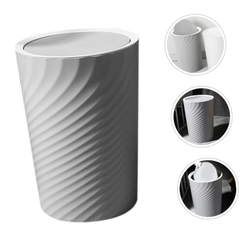 GALPADA Abfalleimer Mit Schwingdeckel Haushaltsmülleimer Aus Stabilem Kunststoff Kompakter Mülleimer Für Küche Bad Wohnzimmer Und Büro – Bild 8