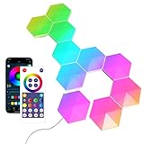 APP und Fernbedienung Wandleuchte: Erleben Sie das intelligente Licht-Erlebnis mit der Sechseck Wandleuchte und der Smart App Steuerung! Dank fortschrittlicher IC-Technologie können Sie die Leuchte direkt von Ihrem Mobiltelefon aus steuern. Verwandeln Sie jeden Raum im Handumdrehen in eine ganz individuelle Wohlfühloase, indem Sie ganz bequem die Lichtfarbe, Helligkeit und den Modus per Smartphone einstellen. Eine einfache und zeitsparende Lösung für eine angenehme Atmosphäre in Ihrem Zuhause!