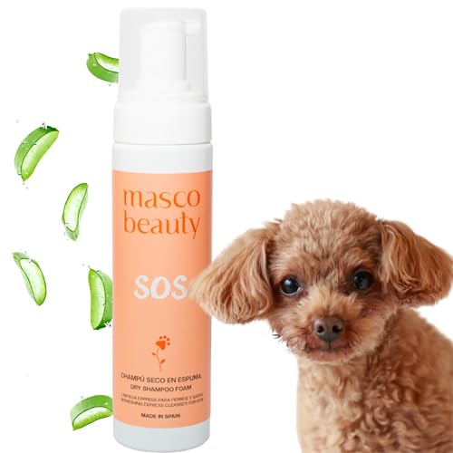 Masco Beauty - Champu Seco Perros | Champu en Seco para Perro y Gato | Champu para Perros y Gatos | Champú en Seco en Espuma | Champu Perro y Gato | Champu Perros | Champú Perro y Gato