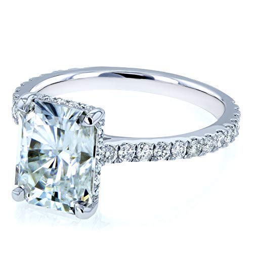 Kobelli Radiant-cut Moissanite Engagement Ring 3 1/10 CTW 14k White Gold3